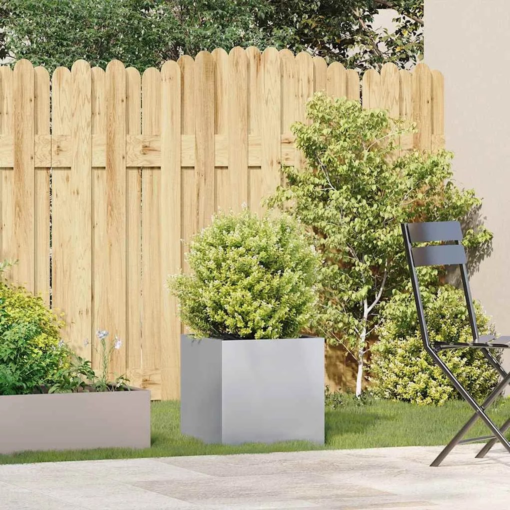 Planter 40x40x40 cm aço galvanizado