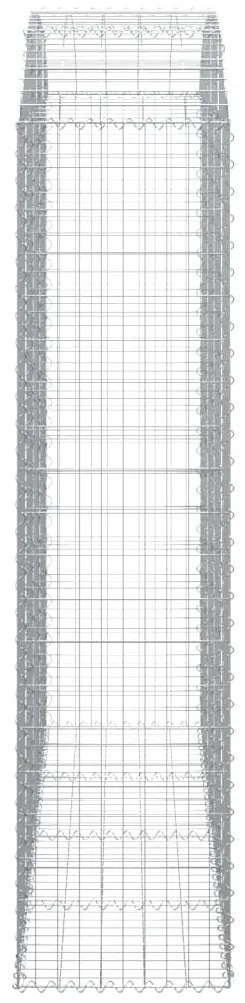 Cesto gabião arqueado 200x50x200/220 cm ferro galvanizado