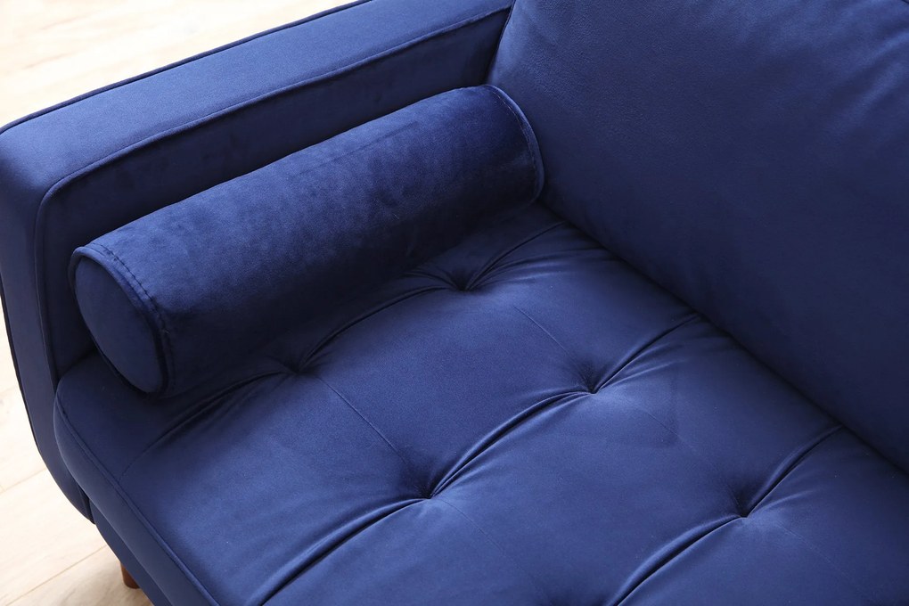 Sofá de 3 Lugares Rome – Azul Marinho – 215 x 90 x 70 cm