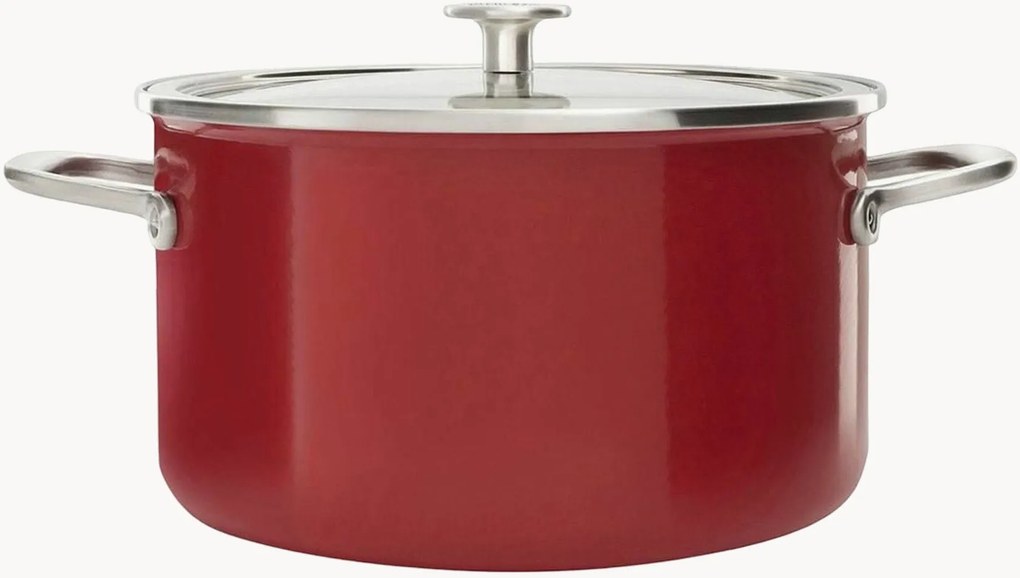 Panela antiaderente com tampa Core Enamel, vários tamanhos