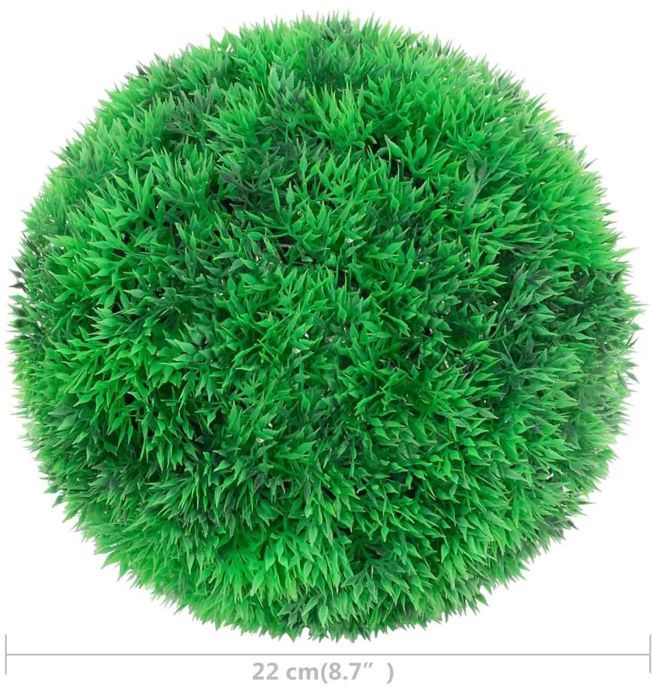 Bolas de buxos artificiais 2 pcs 22 cm