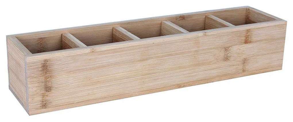 Caixa de Armazenagem Inde Bambu 39 x 10 x 8 cm