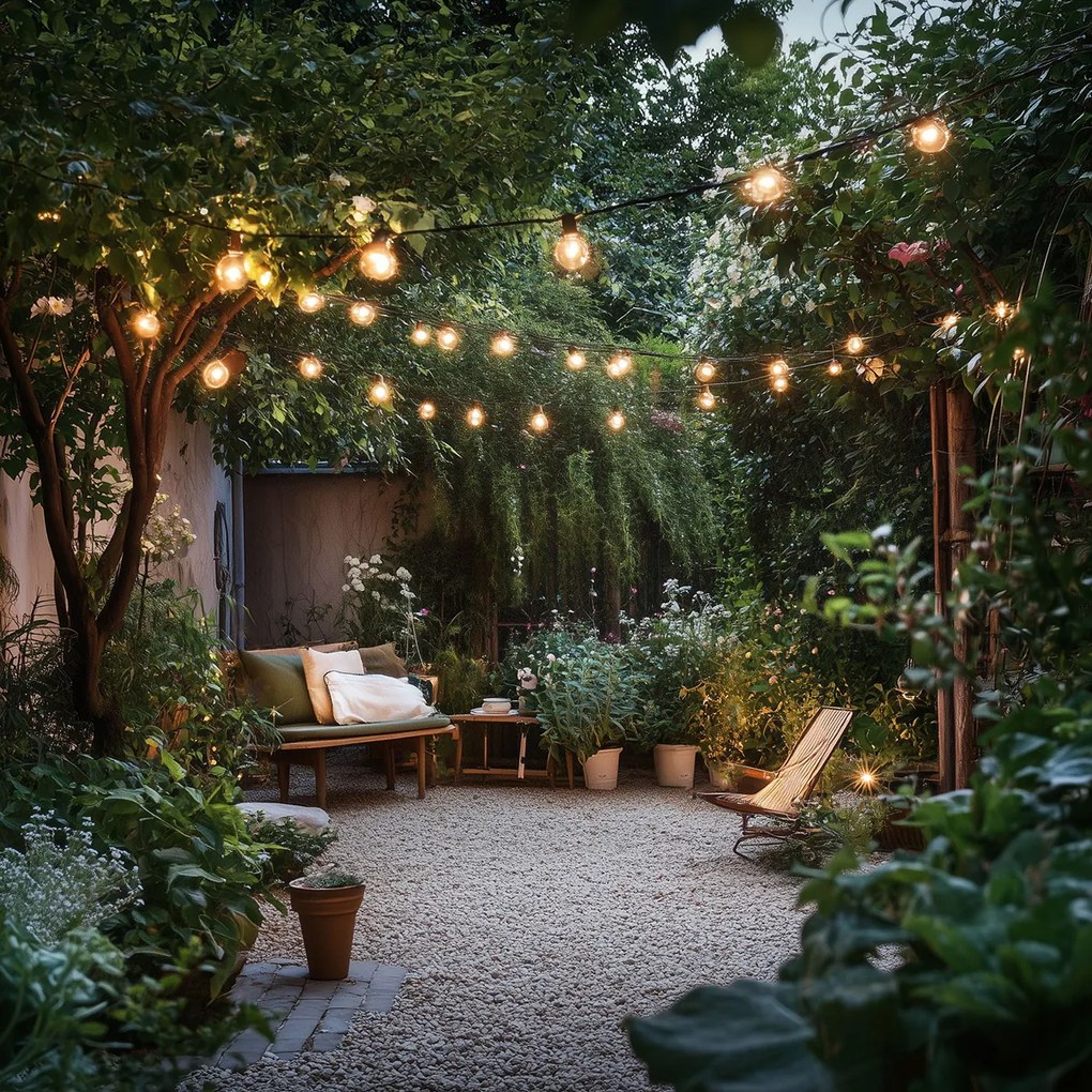 Luzes de corda LED 10 metros 10 luzes brilhantes IP44 - Chill