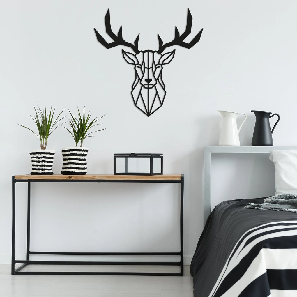 Acessório Decorativo de Parede Metal-009 – Preto – 51 x 51 cm