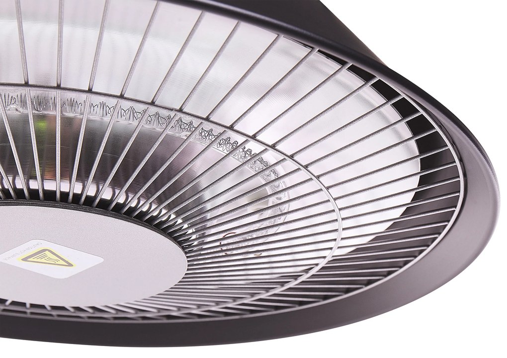 Aquecedor de jardim elétrico preto 1500 W SANGAY Beliani