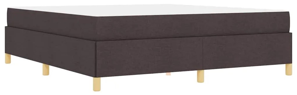 Cama Box Outros Marrom Escuro e Branco 180 x 200 cm tecido
