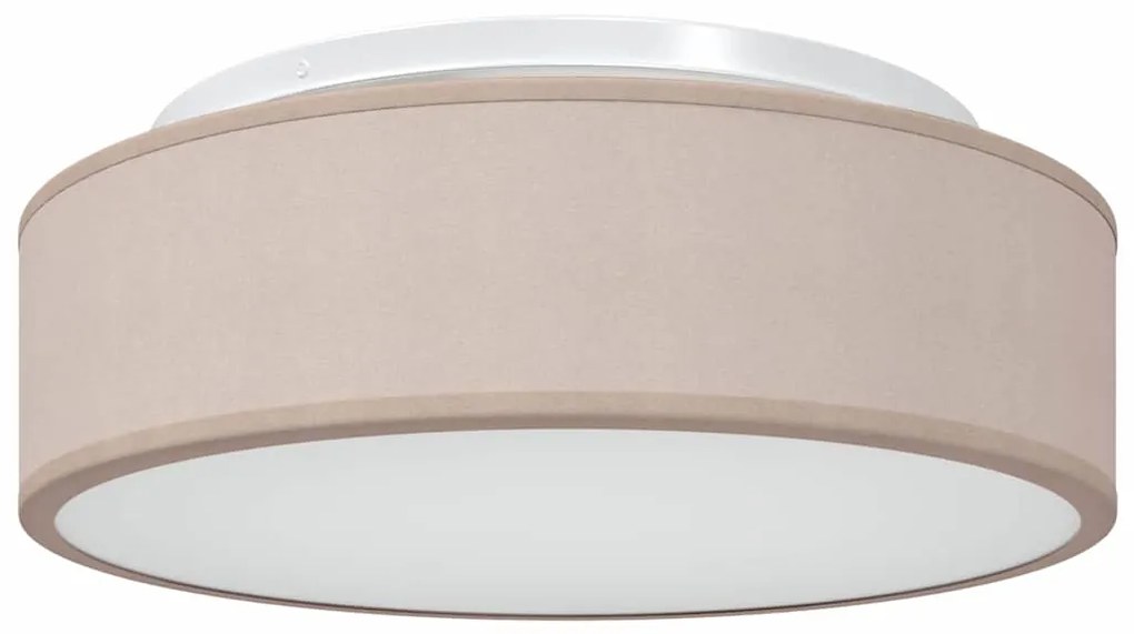 Luzes de Teto Embutidas Taupe Ø 38 cm Tecido E27