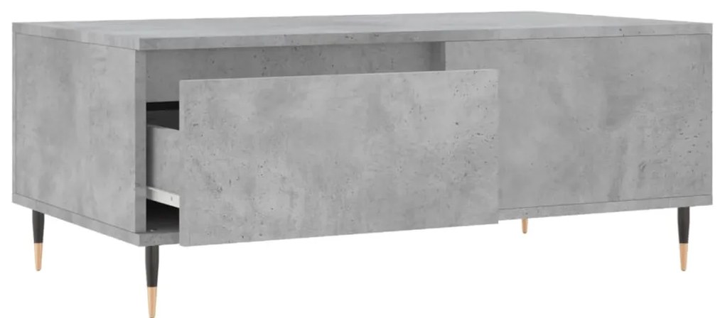 Mesa de centro 90x50x36,5 cm derivados madeira cinzento cimento