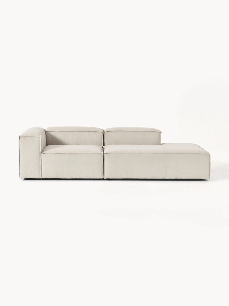 Chaise longue modular em bombazina Lennon
