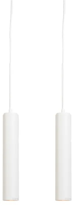 Conjunto de 2 Pendentes de Design Branco - Tuba Small