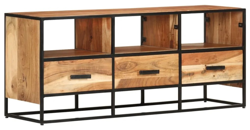 vidaXL Móvel de TV 110x30x45 cm madeira de acácia maciça