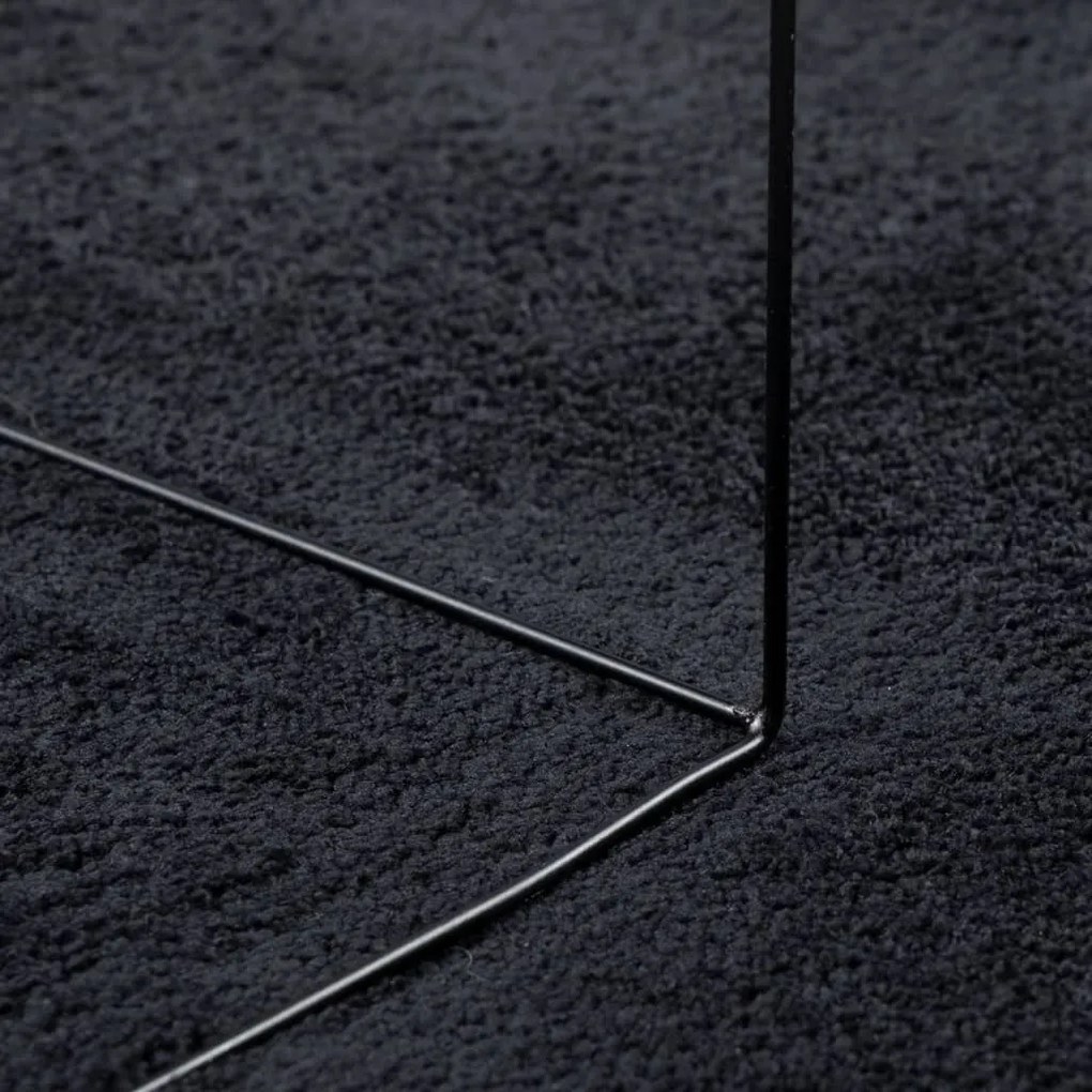 Tapete de pelo curto OVIEDO 200x280 cm preto