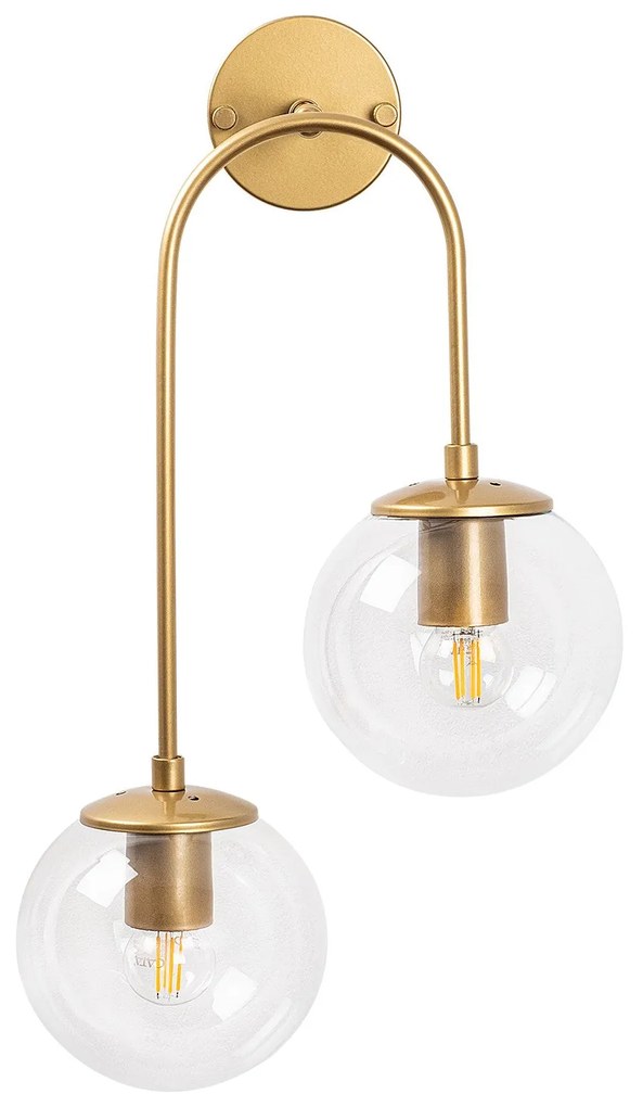 Aplique de Parede Jewel – Dourado Brilhante – 30 x 24 cm