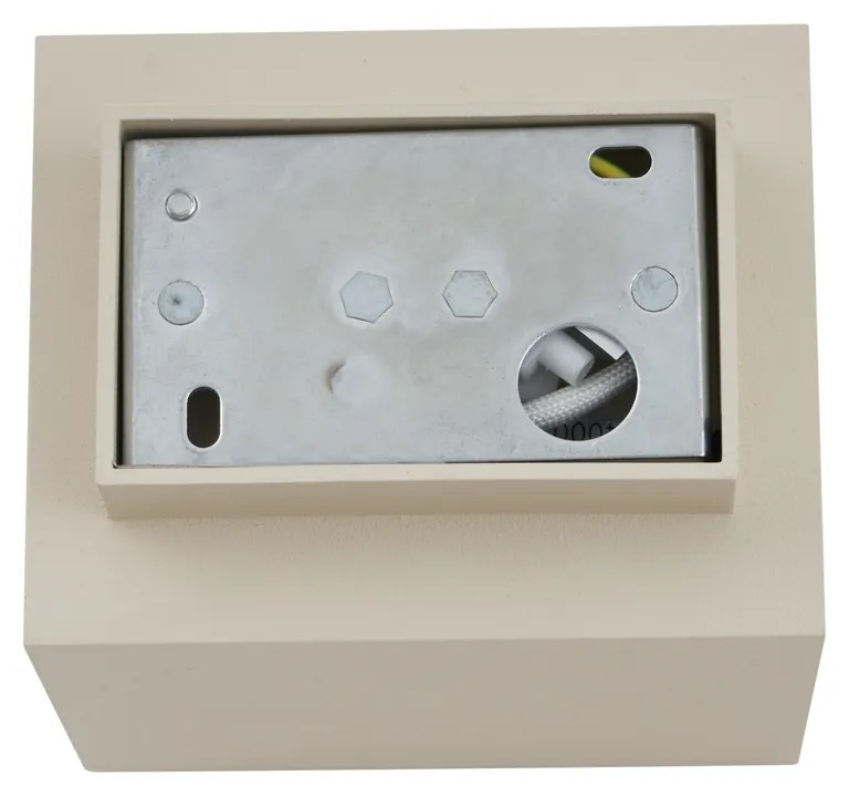 Candeeiro de Parede Moderno Bege G9 Quadrado - Sola