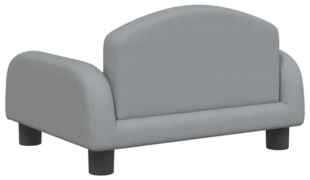Cama para cães 50x40x30 cm tecido cinzento-claro
