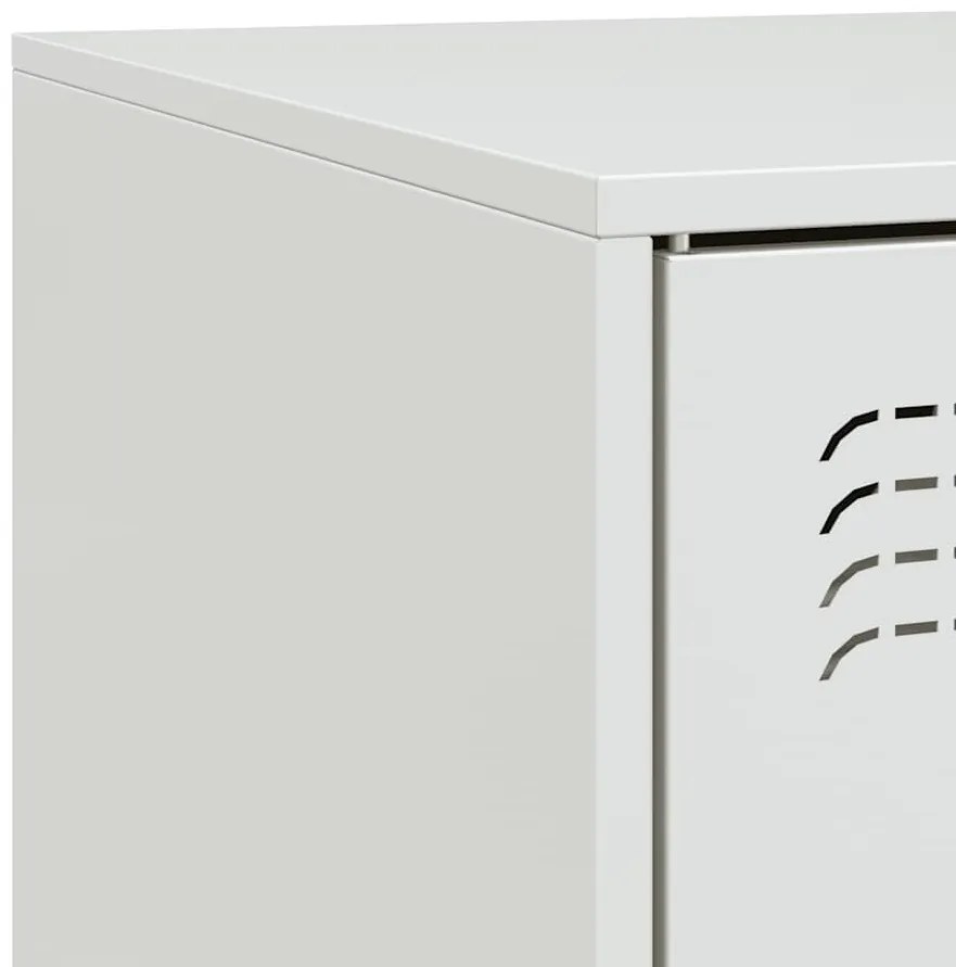 Móvel de TV 99x39x44 cm aço branco