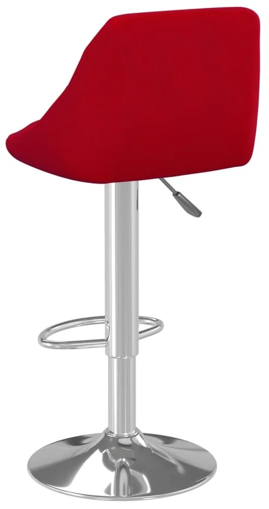 Bancos de bar 2 pcs veludo vermelho tinto