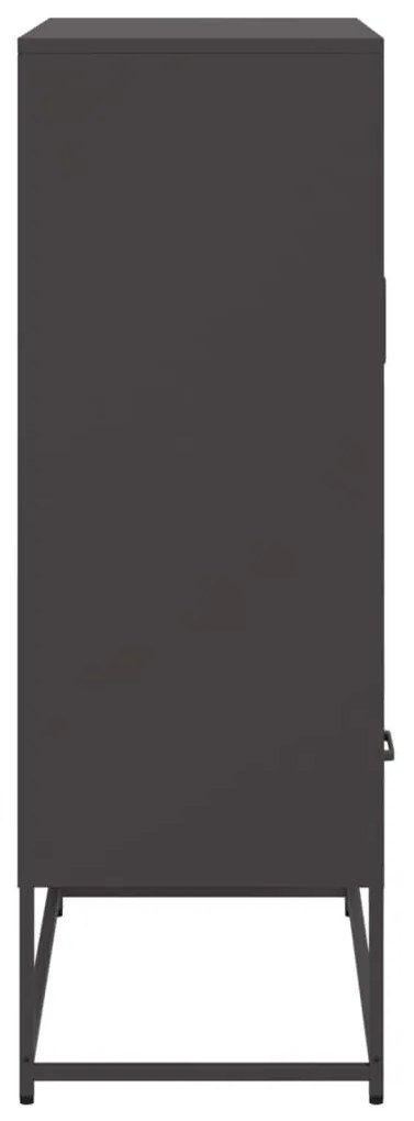 Móvel alto 68x39x111,5 cm aço preto