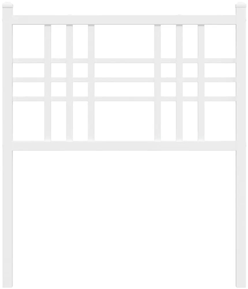 Cabeceira de cama 75 cm metal branco