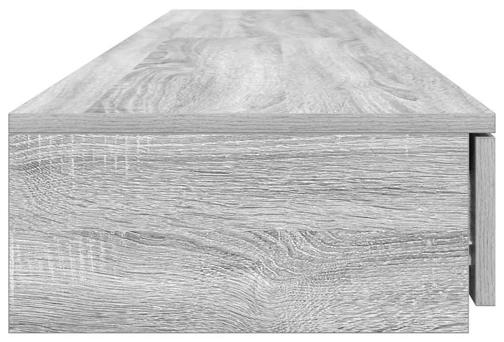 Gavetas de Cama vidaXL Cinza Sonoma 200x36,5x16,5 cm Madeira Engineere