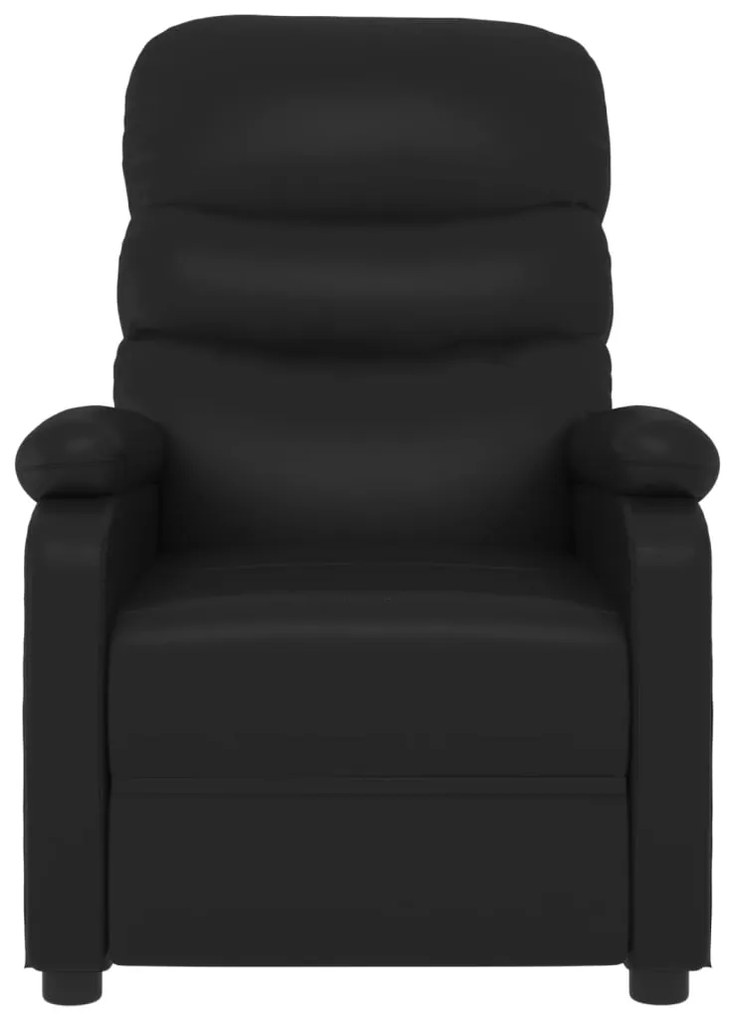 Poltrona de massagens couro artificial preto