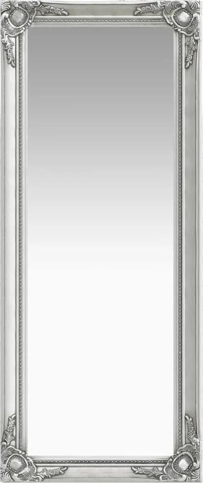 Espelho de parede estilo barroco 50x120 cm prateado