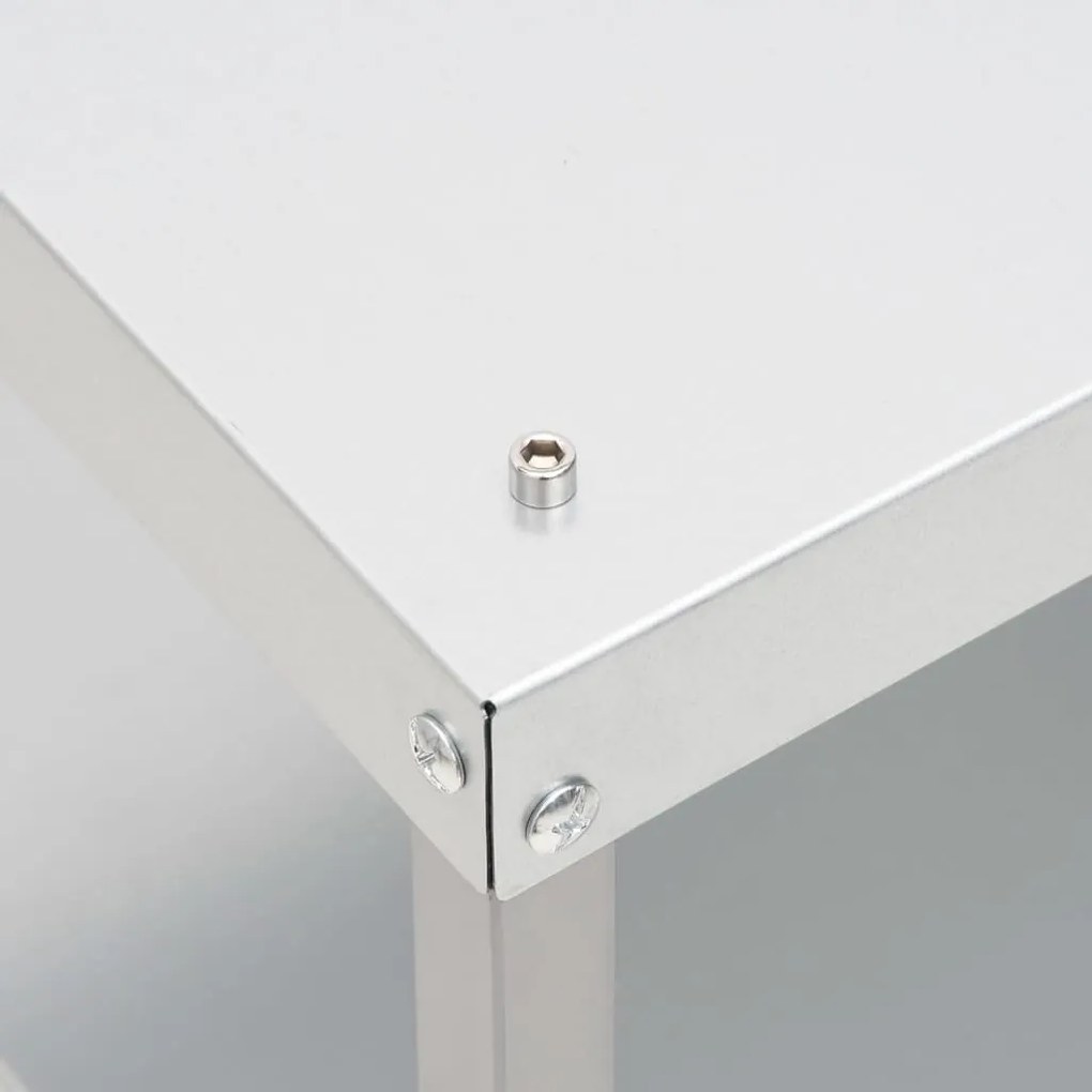 Mesa para forno defumador 40x28x44,5 cm aço galvanizado