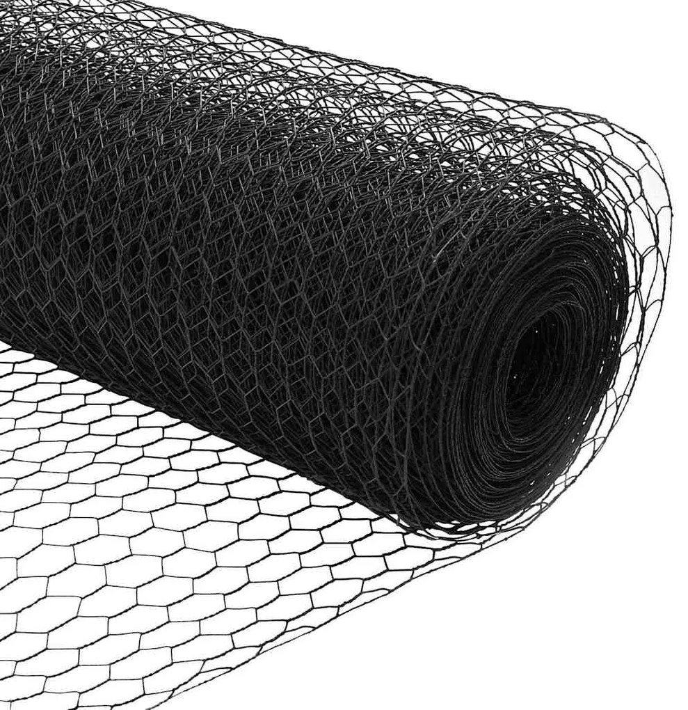 Conjunto de Cercas Conjunto de 2 Cinza Metal 25 x 1,5 m Durável