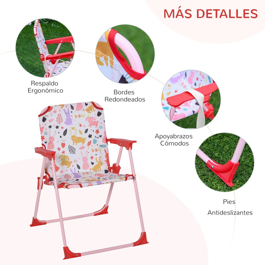 Outsunny Conjunto de Mesa e Cadeiras de Exterior Conjunto de Piquenique Dobrável para Jardim Conjunto de Mesa com Chapéu de Sol Ajustável 100-125 cm e Proteção Solar Vermelho