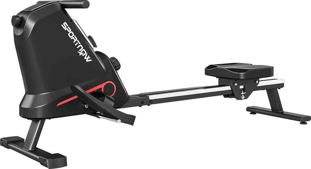 SPORTNOW Máquina de Remo para Casa Silenciosa Magnética com 16 Níveis de Resistência APP Exclusiva Ecrã LCD Suporte para Telemóvel | Aosom Portugal