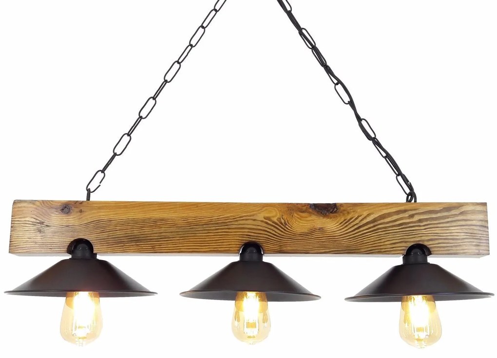 Chandelier Sapka – Walnut Black – 80 x 22 x 65 cm
