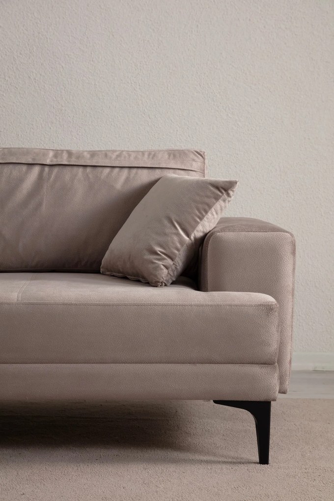 Sofá de 3 Lugares Astana – Bege – 234x78x100 cm