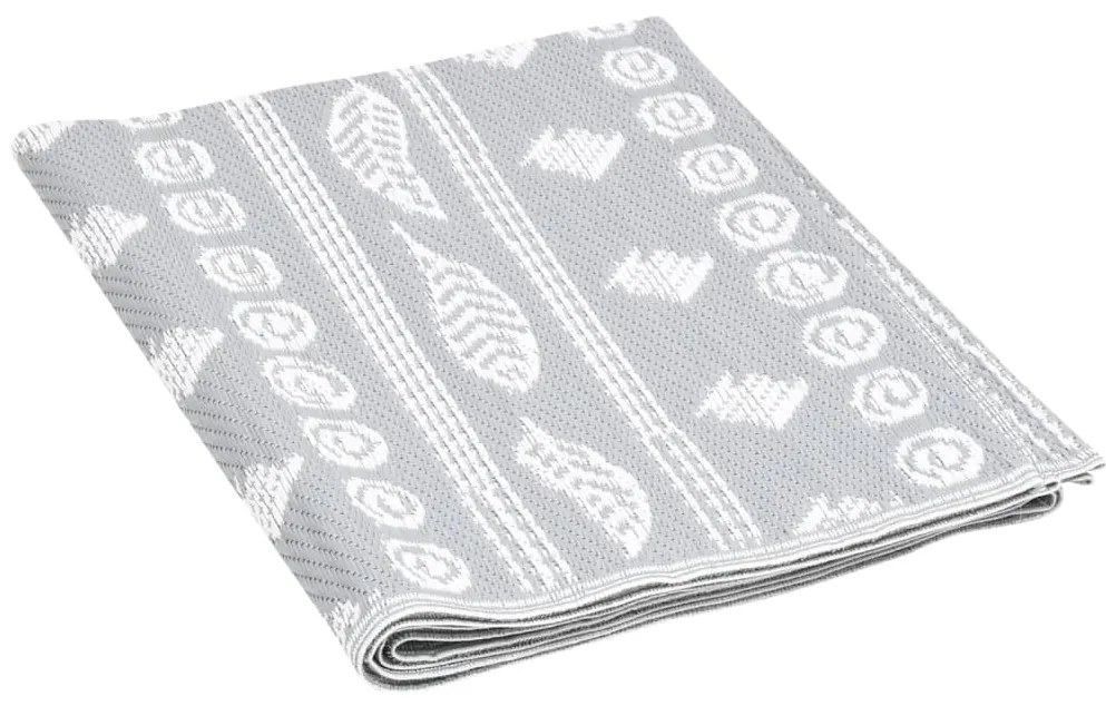 Tapete de exterior 160x230 cm ARAKIL PP cinzento