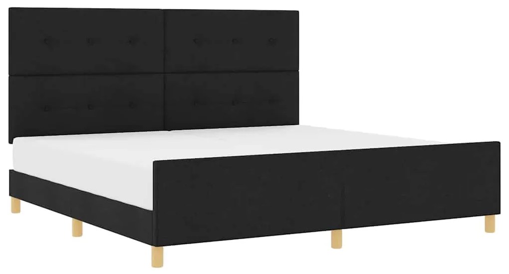 Cama vidaXL Preta 200x200 cm em Tecido