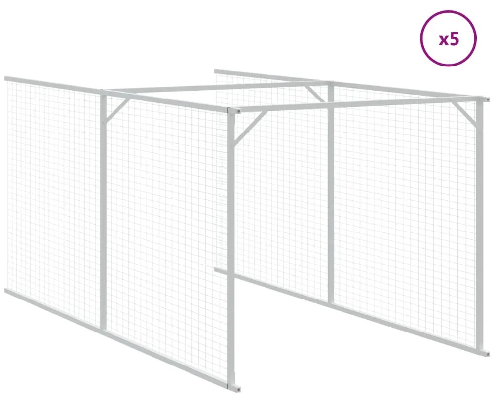 Casota para cães com telhado aço galvanizado antracite