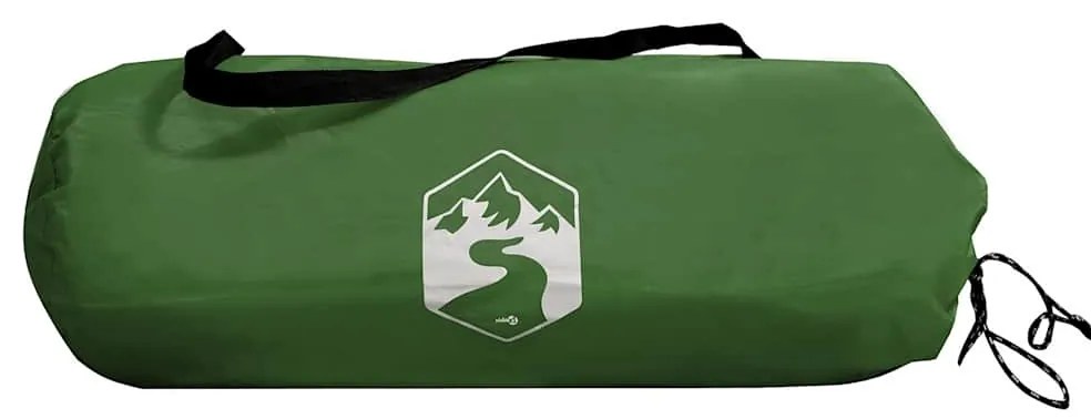 Corta-vento de campismo 344x120 cm impermeável verde