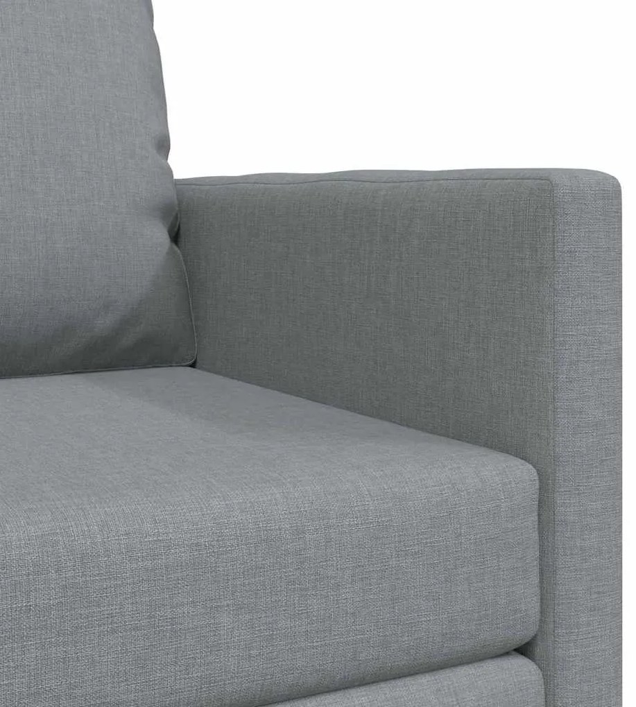 Sofá-cama de Chão 2 em 1 Cinza-claro 74x77x81 cm Tecido