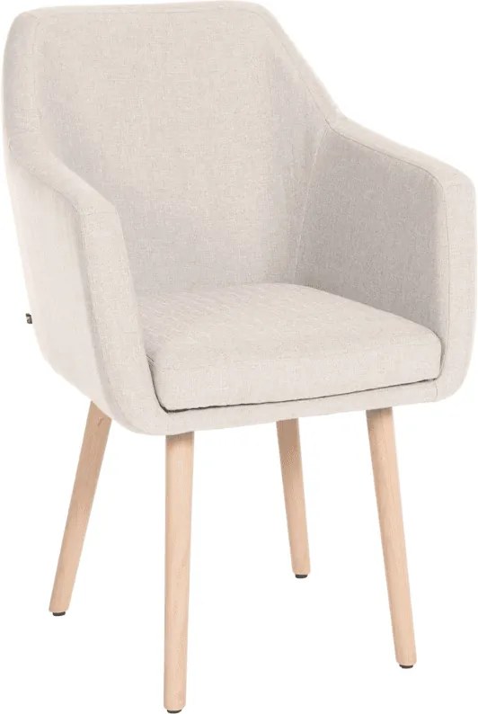 Cadeira Jantar Utrecht Tecido creme