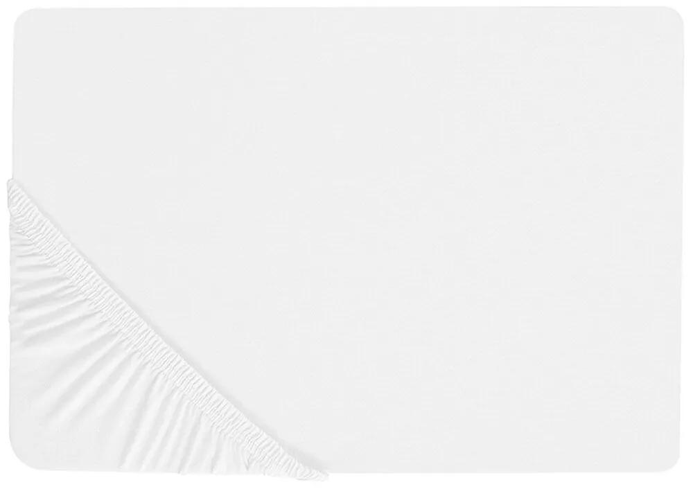 Lençol-capa em algodão branco 140 x 200 cm JANBU Beliani