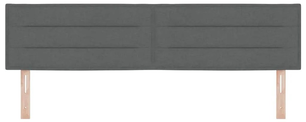 Cabeceira vidaXL Design Linhas Cinza Escuro 180 cm Tecido