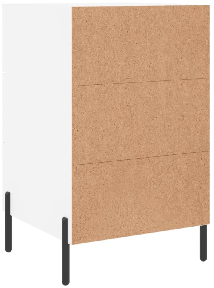 Mesa de cabeceira 40x40x66 cm derivados de madeira branco