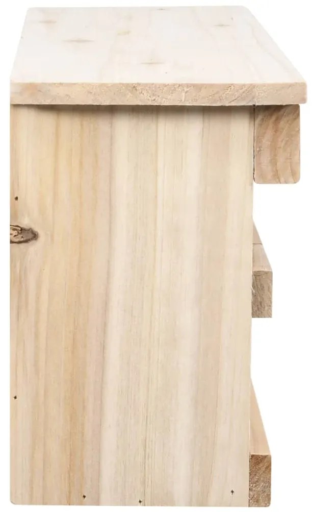 Casa para pardais com 5 divisões 68x15x21 cm madeira de abeto