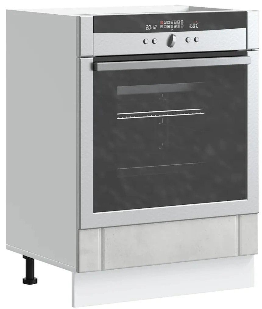 Armário Forno Lucca derivados de madeira cinzento cimento
