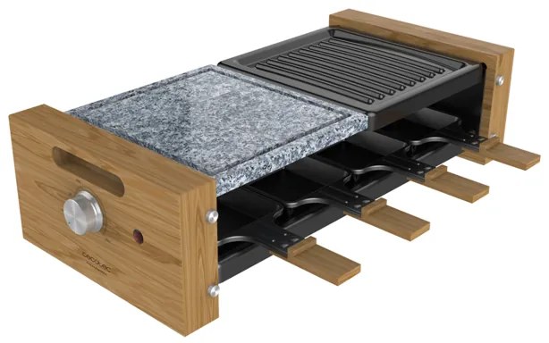 Grelhador Raclette Cheese&Grill 8400 Wood MixGrill com potência de 1200 W