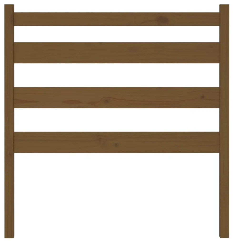 Cabeceira de cama 106x4x100 cm pinho maciço castanho mel