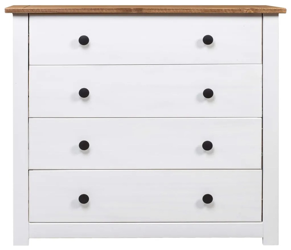 Móvel lateral 80x40x73 cm pinho Panama branco