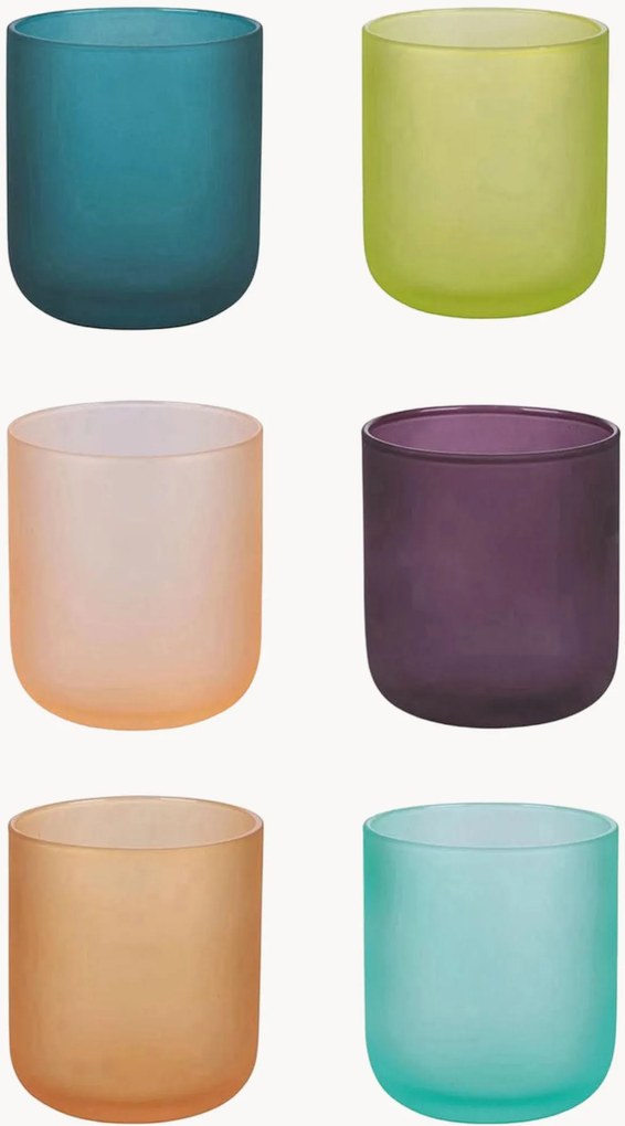 Copos de água Colour Shock, conjunto de 6