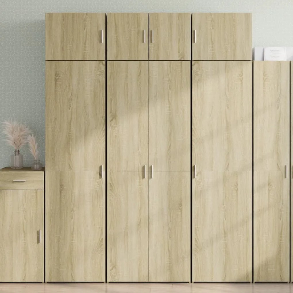 vidaXL Armário alto 70x42,5x185 cm derivados madeira carvalho sonoma