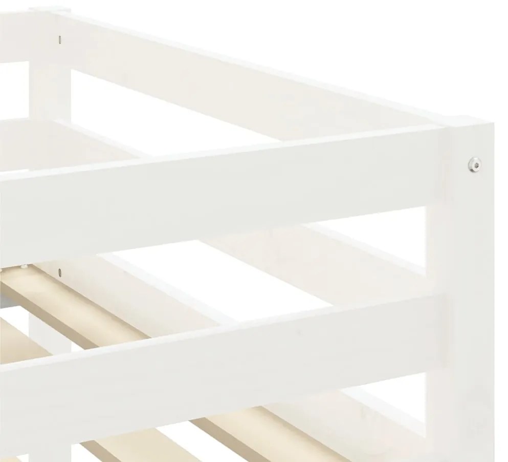 Cama alta p/ criança c/ cortinas 90x200 cm pinho maciço rosa