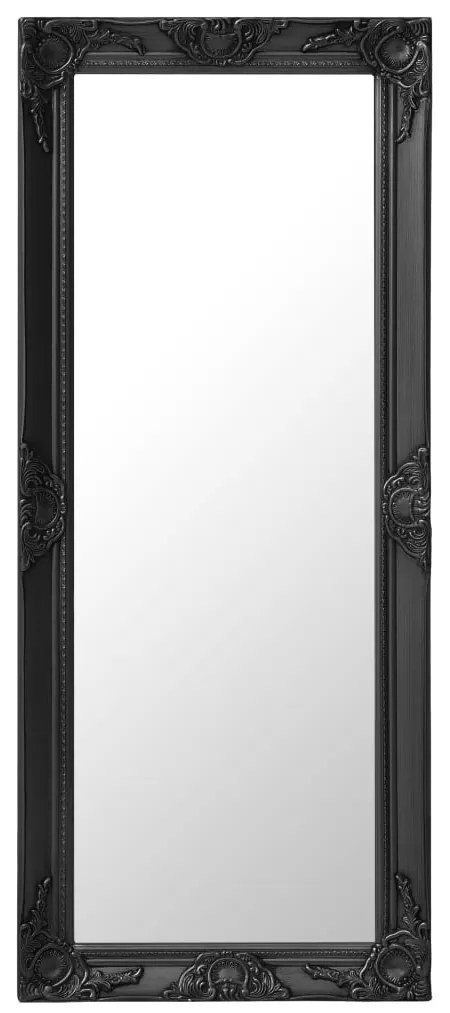 vidaXL Espelho de parede estilo barroco 50x120 cm preto